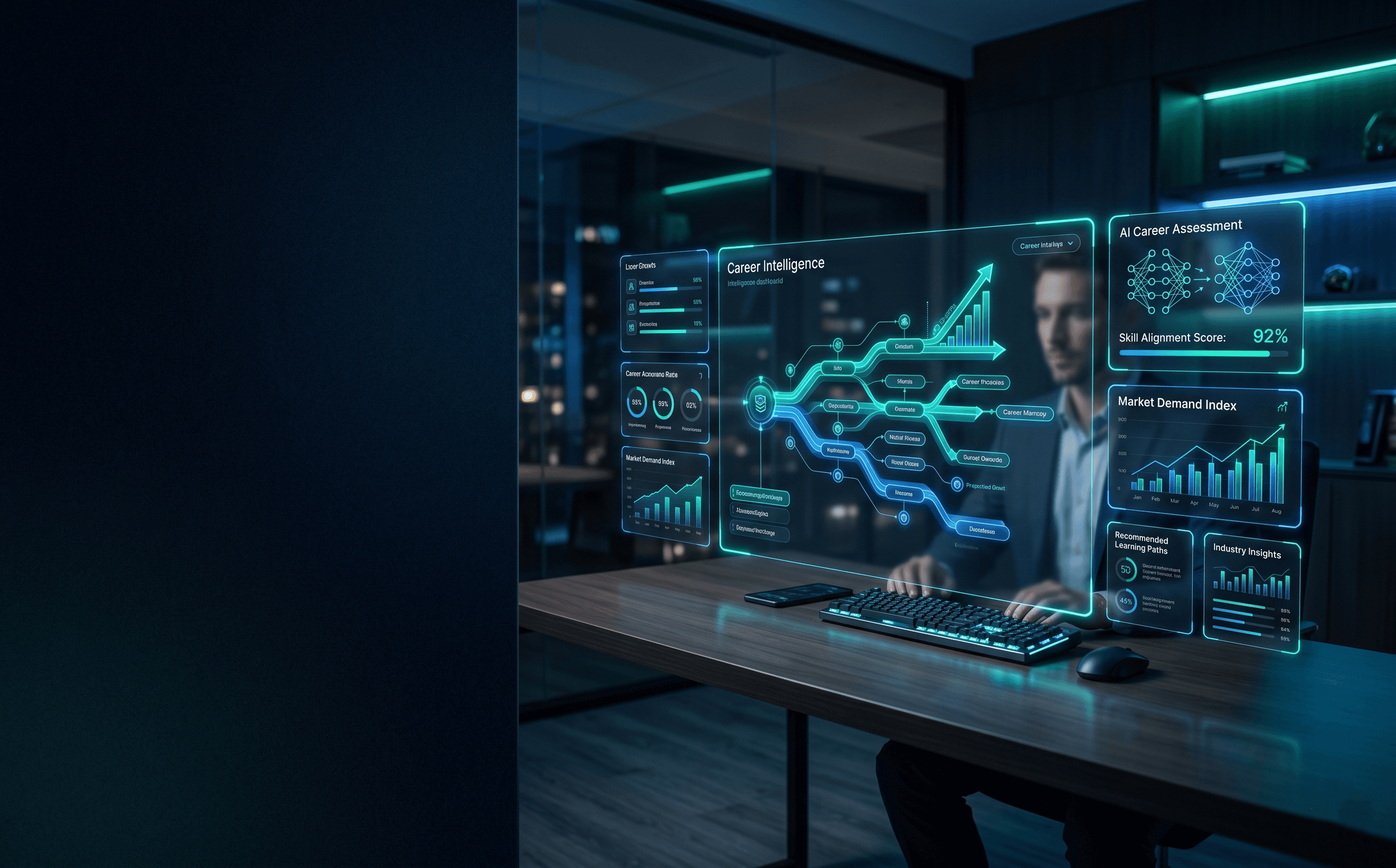 Career intelligence and assessment dashboard